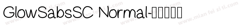 GlowSabsSC Normal字体转换